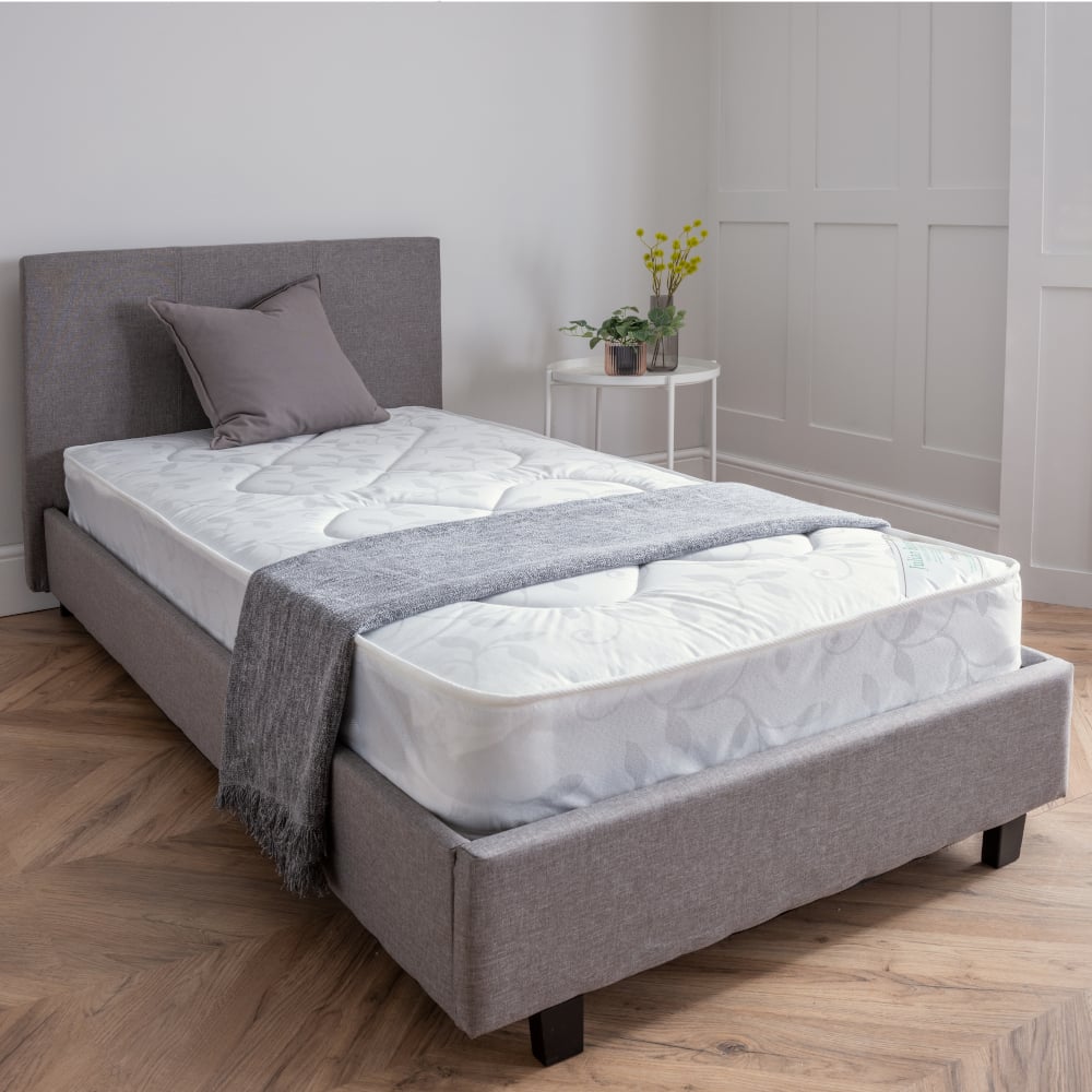 Premier Sprung Mattress on Bed Frame